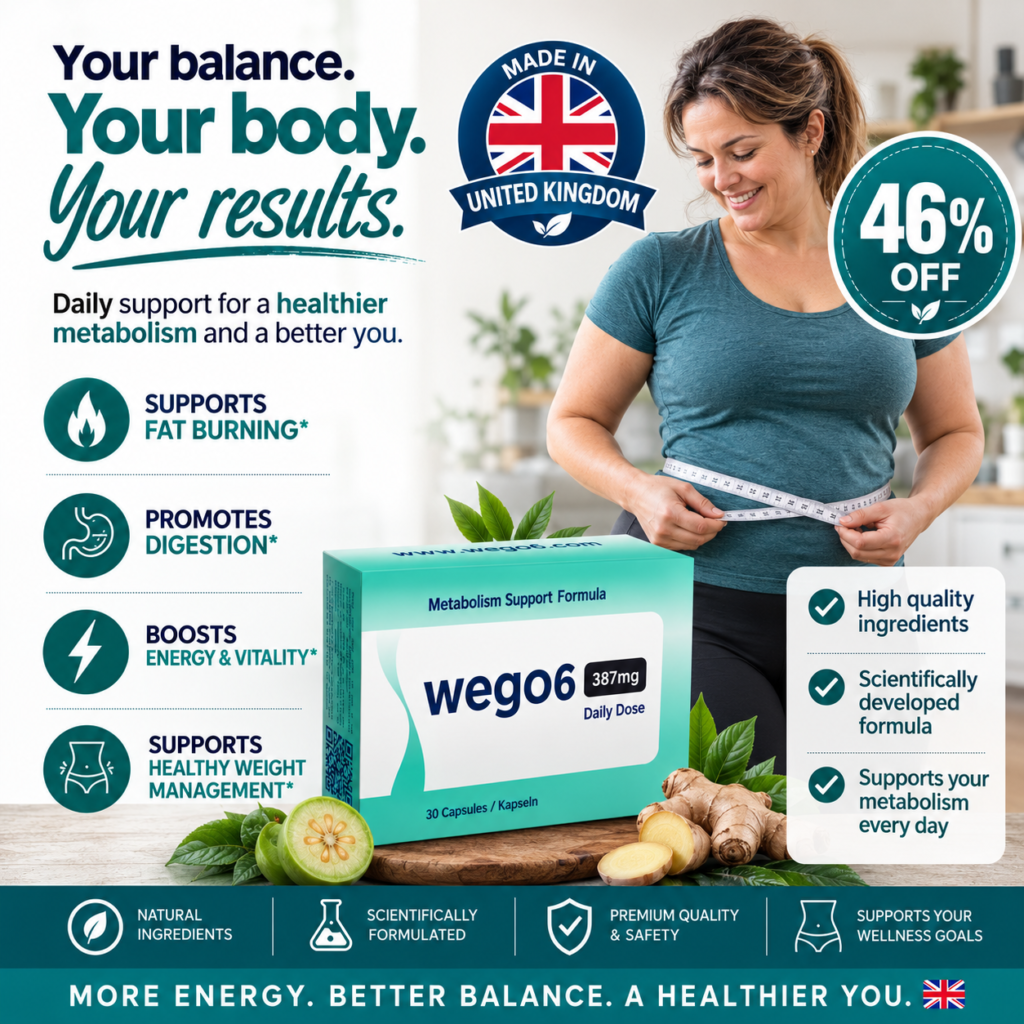 Wego6 Metabolism Support Formula - Natural supplement to support fat burning, digestion, and healthy weight management